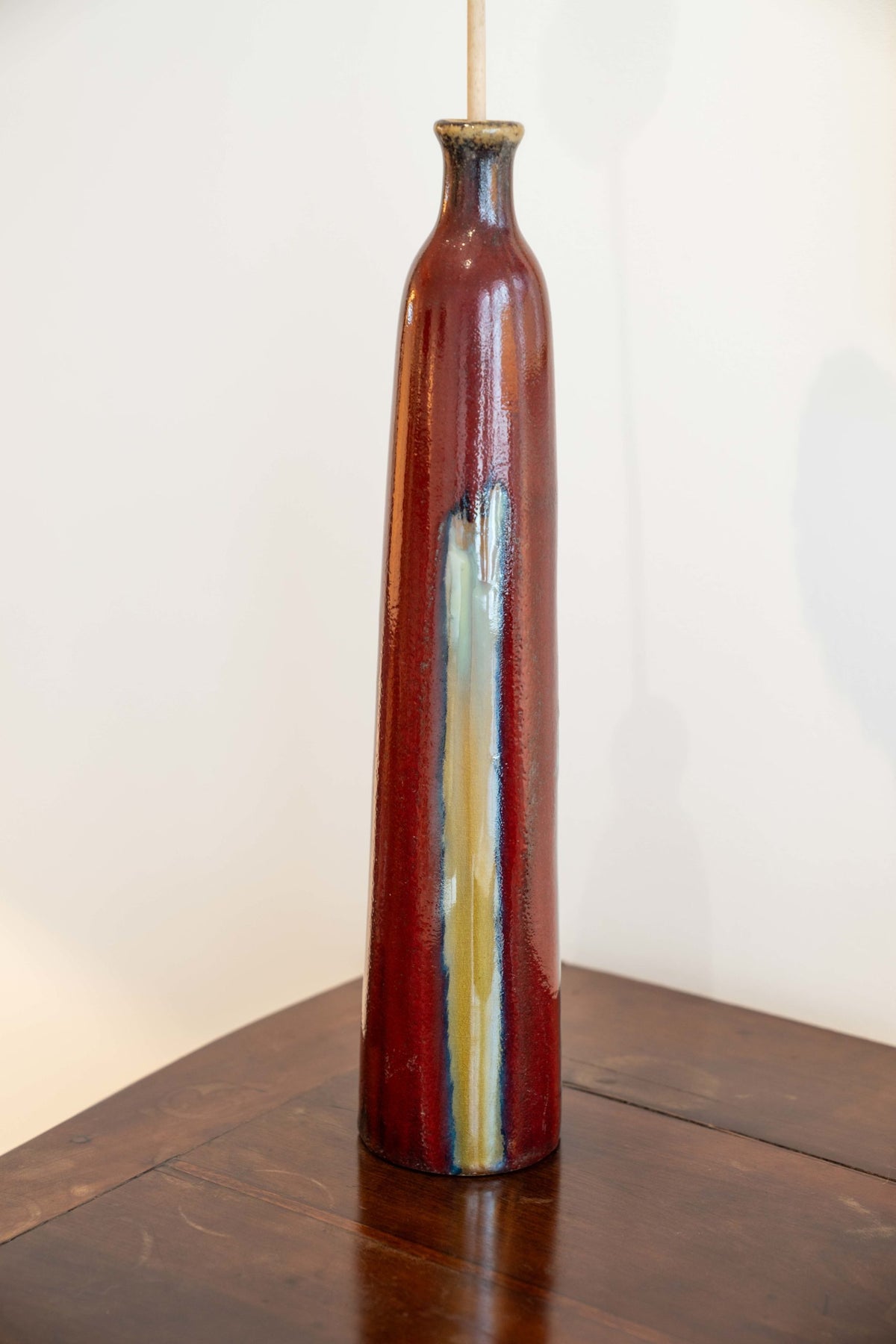 Grand soliflore en céramique émaillée