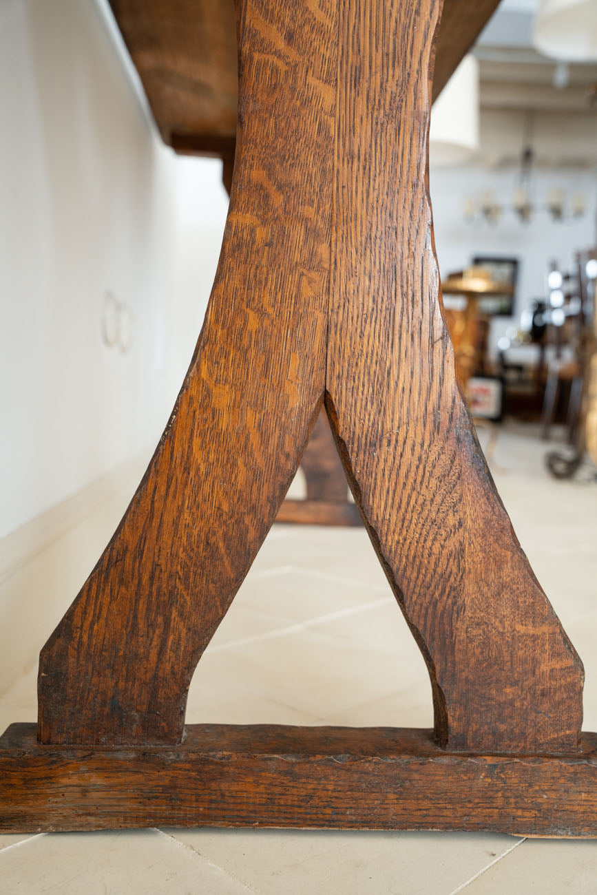 Carved beechwood console table