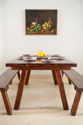 1950 set of table and benches