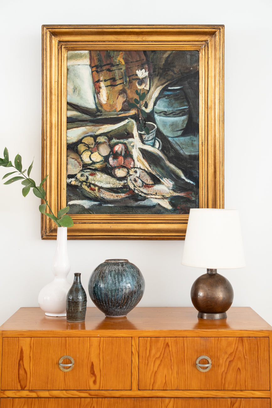Copper table lamp