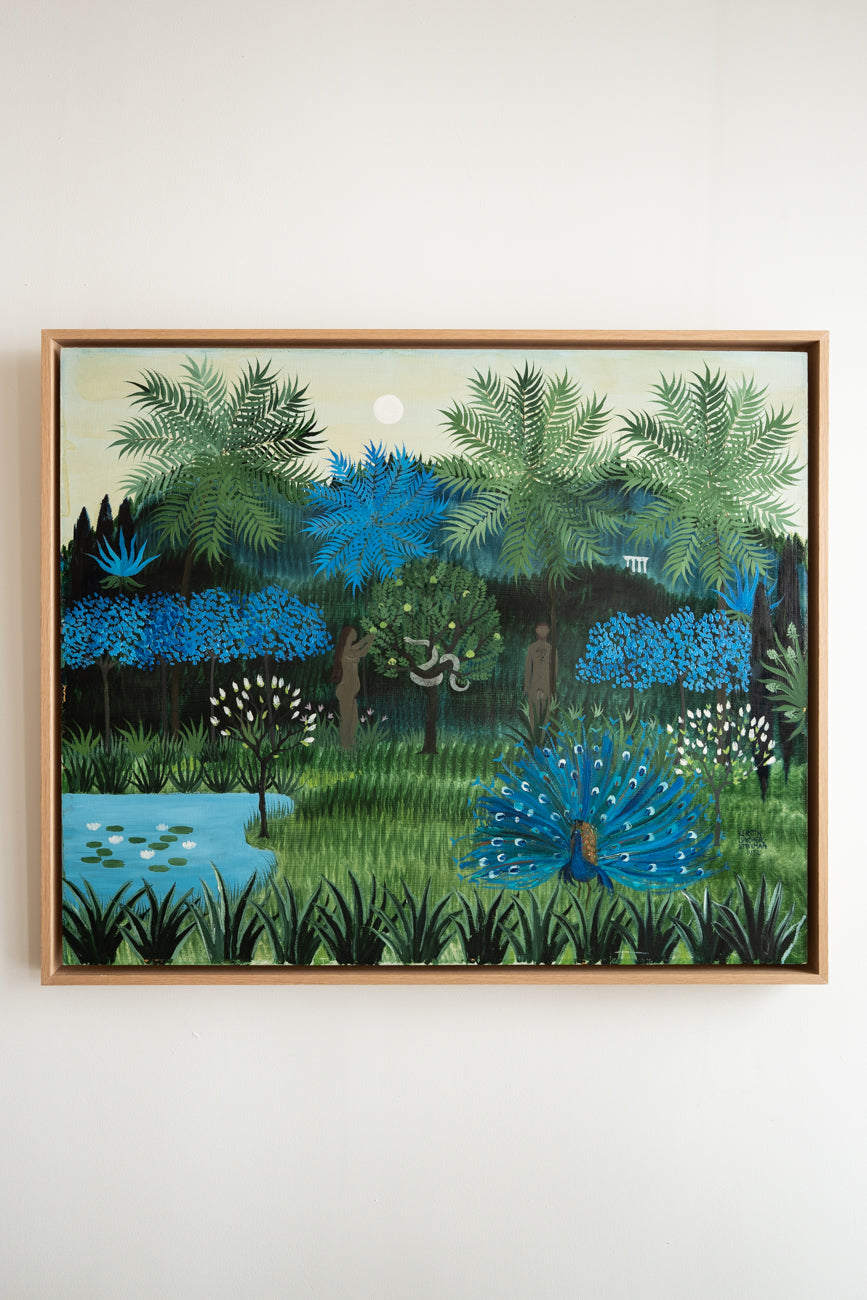 Huile sur panneau « Eve et Adam »