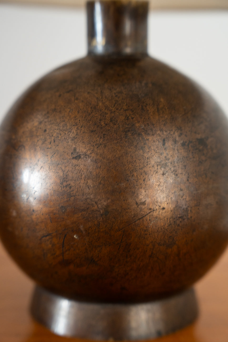 Copper table lamp