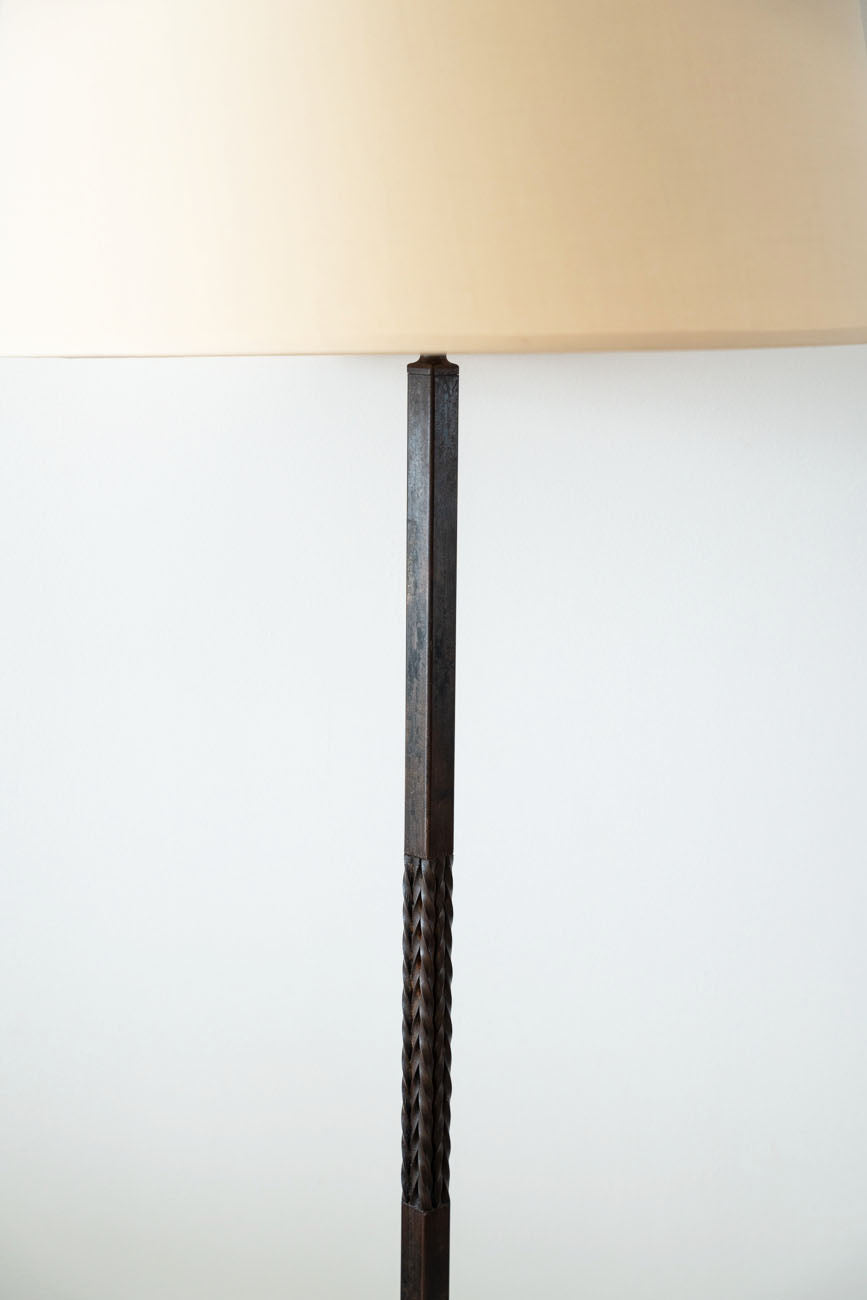 Wrought iron floor lamp
