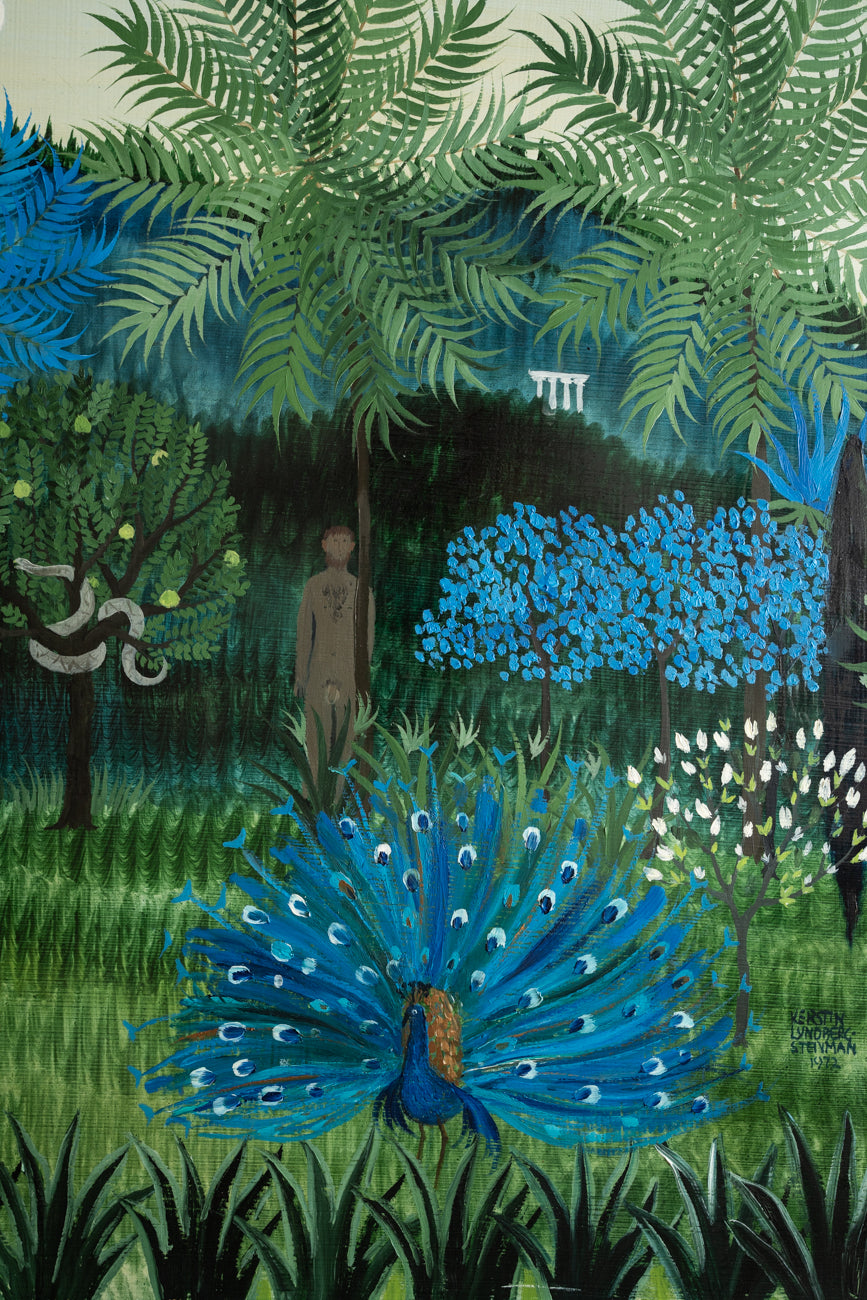 Huile sur panneau « Eve et Adam »