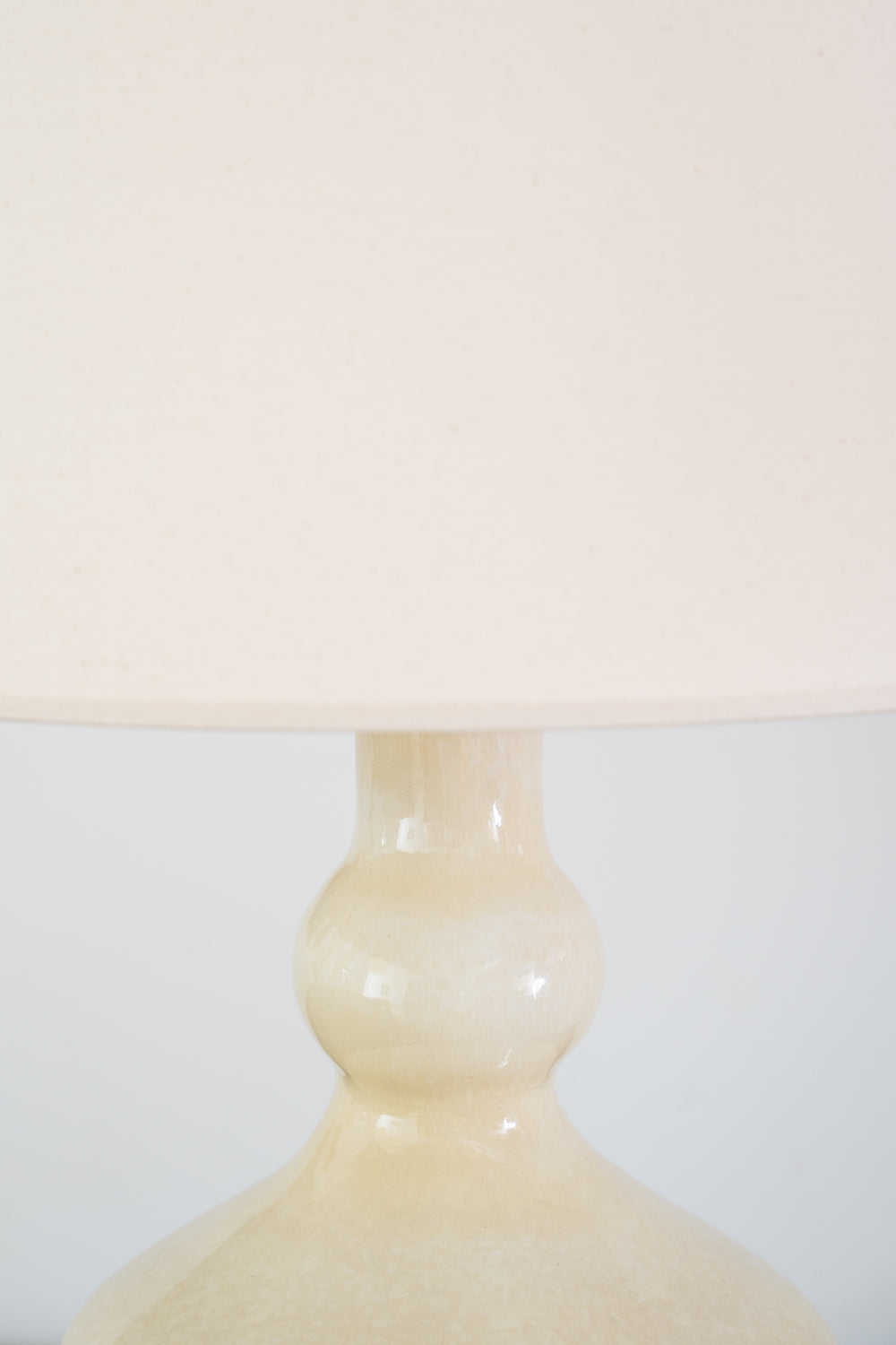 Tall white ceramic table lamp