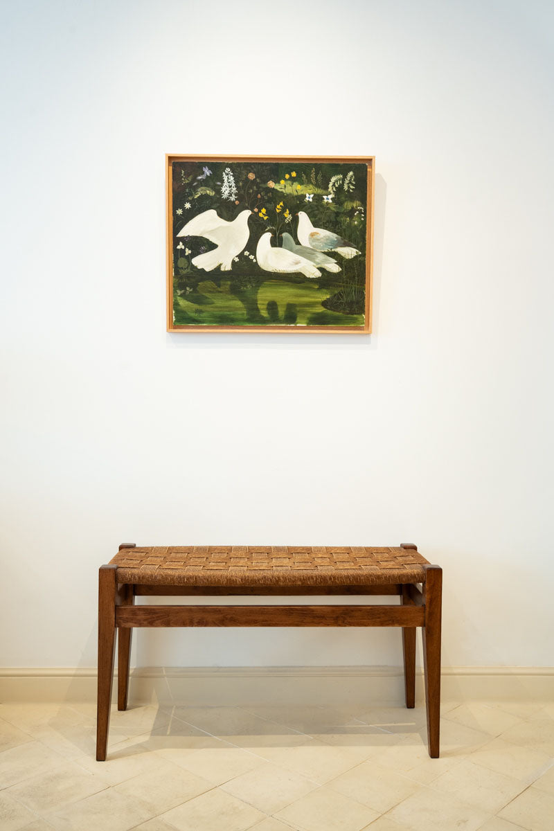 Banc en hêtre et corde
