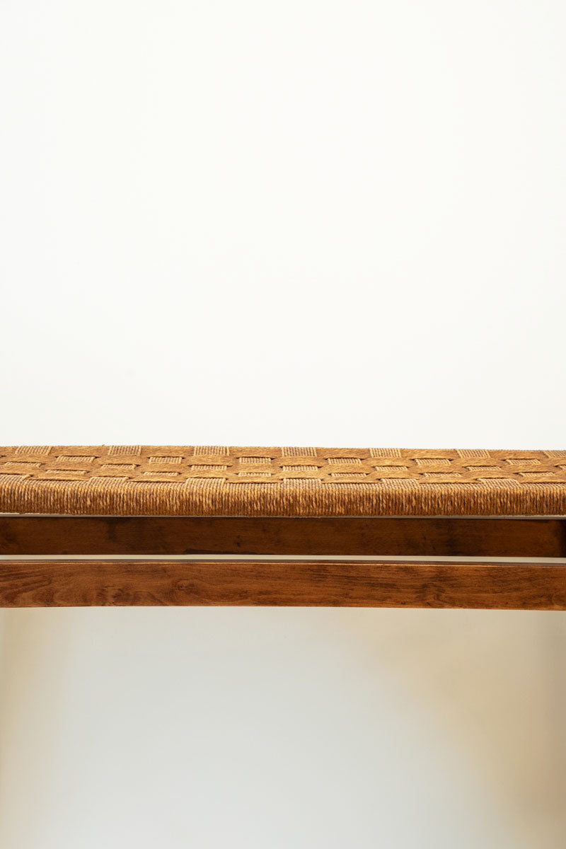 Banc en hêtre et corde