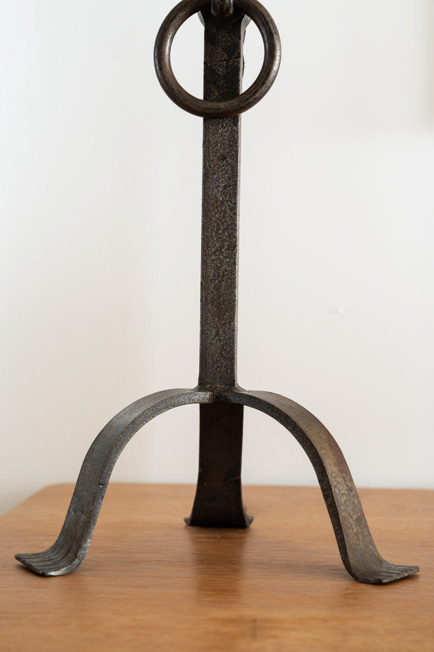Lampe à poser en fer forgé