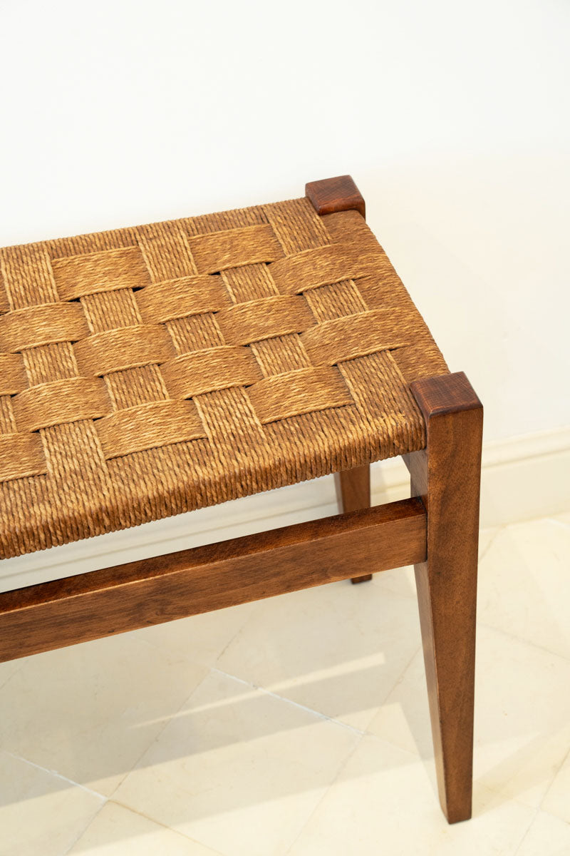 Banc en hêtre et corde
