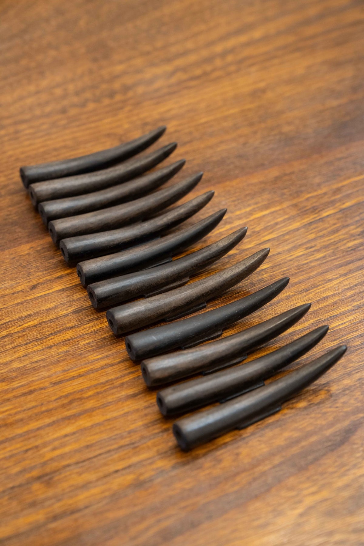 12 ebony knife holders