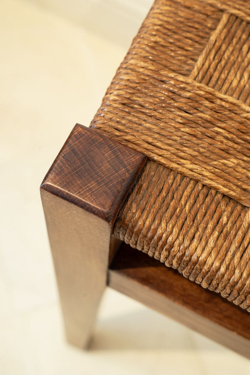 Banc en hêtre et corde