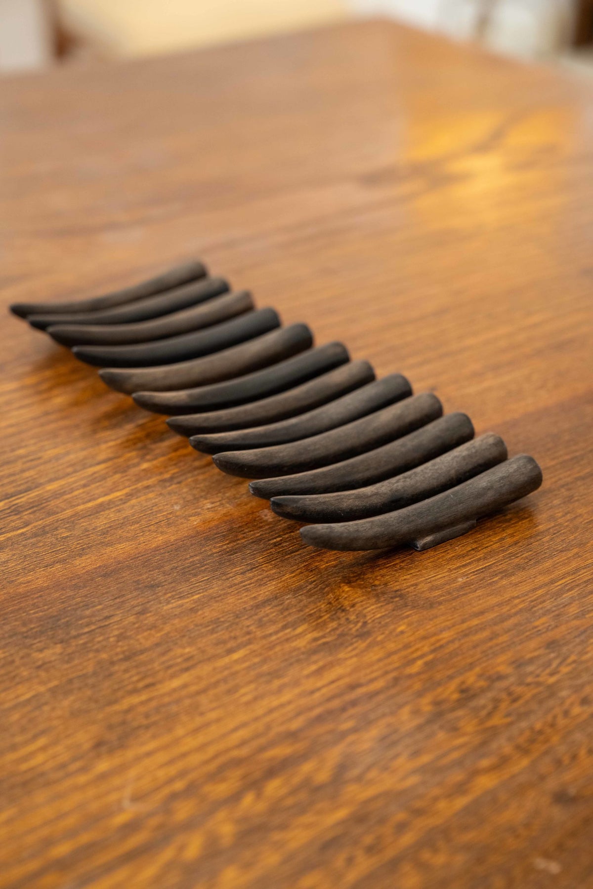 12 ebony knife holders