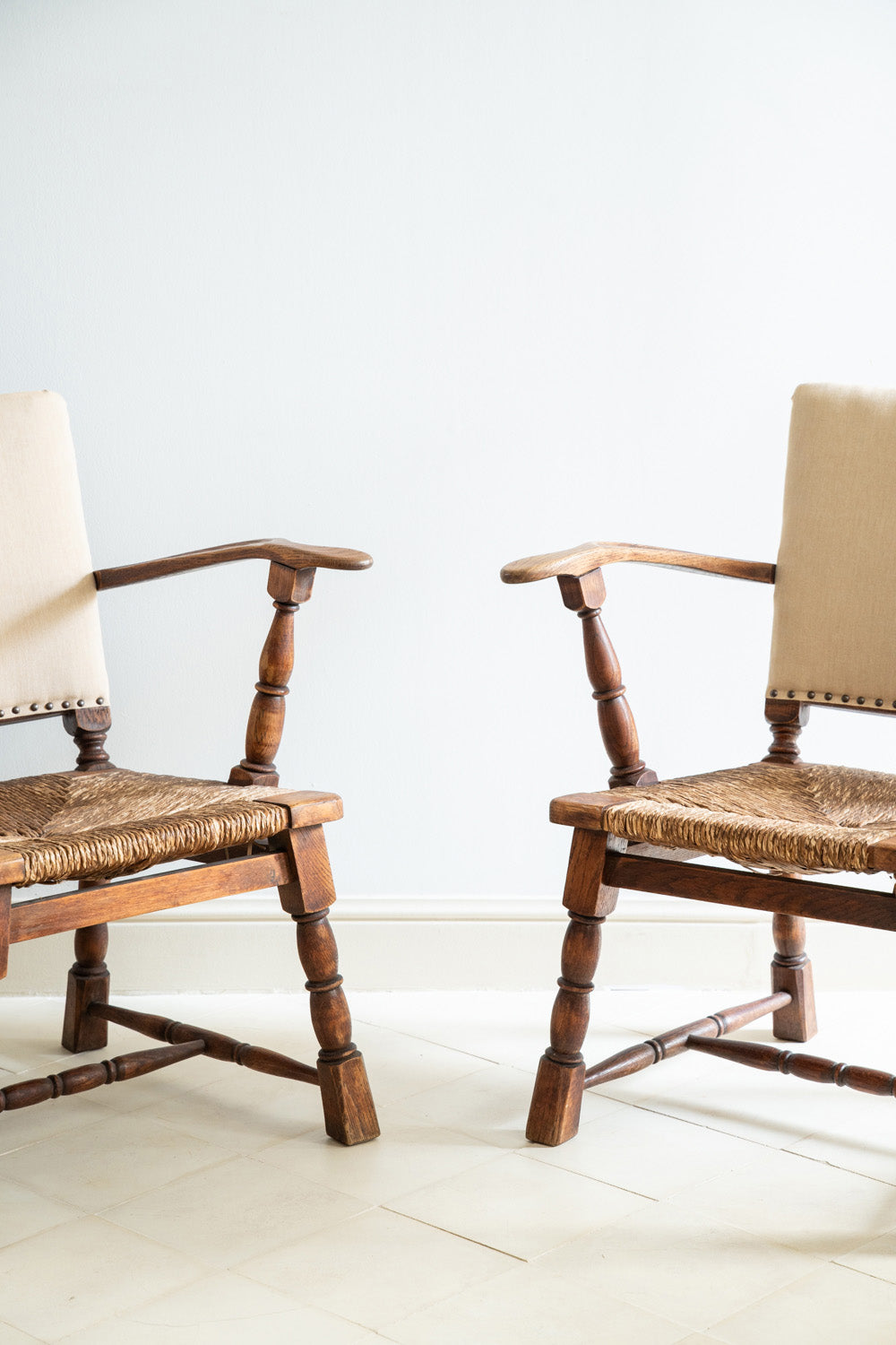 Pair of slipper chairs