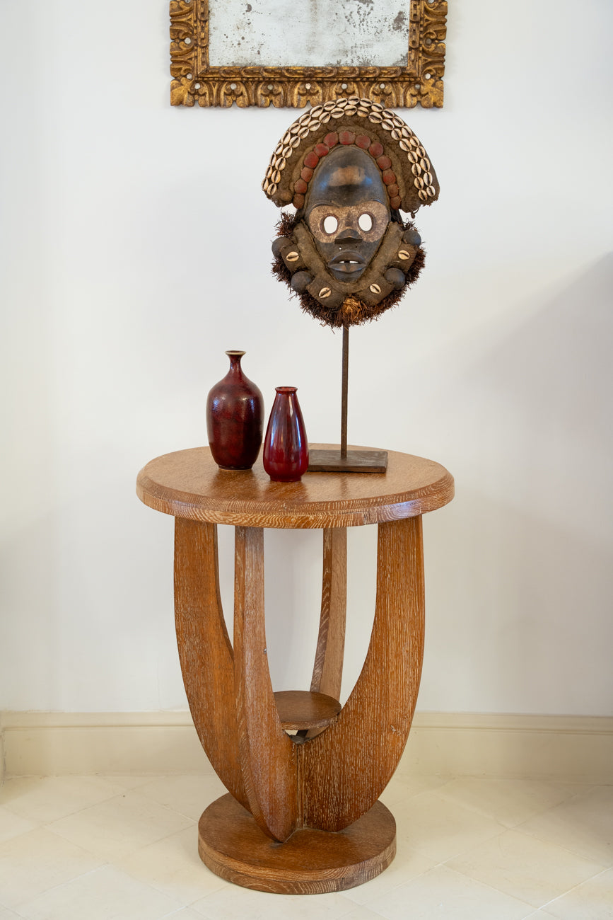 Mesa auxiliar de roble