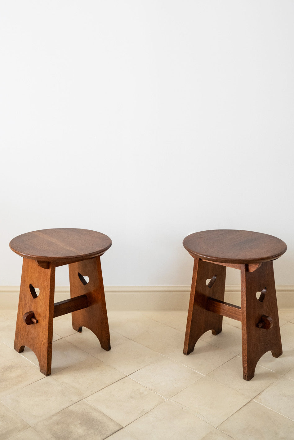 Pair of Arts and Crafts side tables