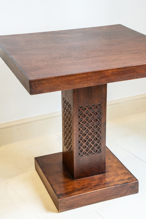 Art Deco side table with square top