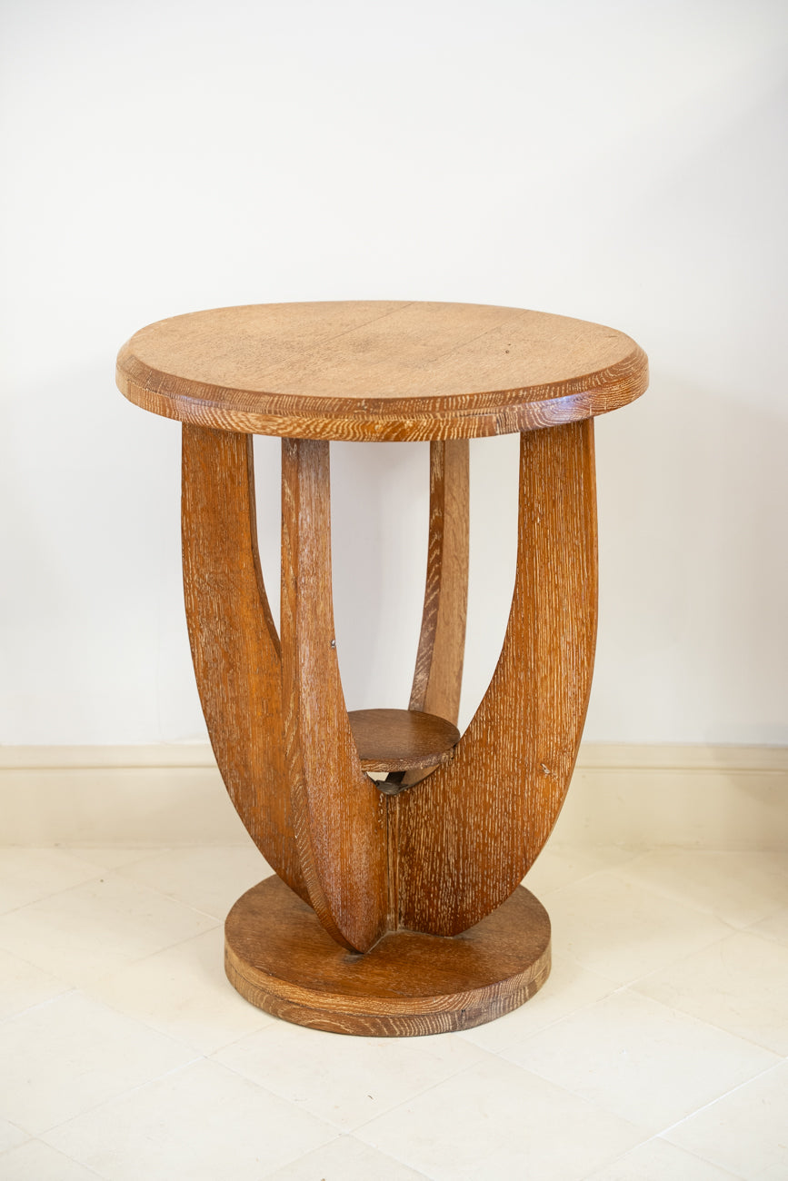 Mesa auxiliar de roble
