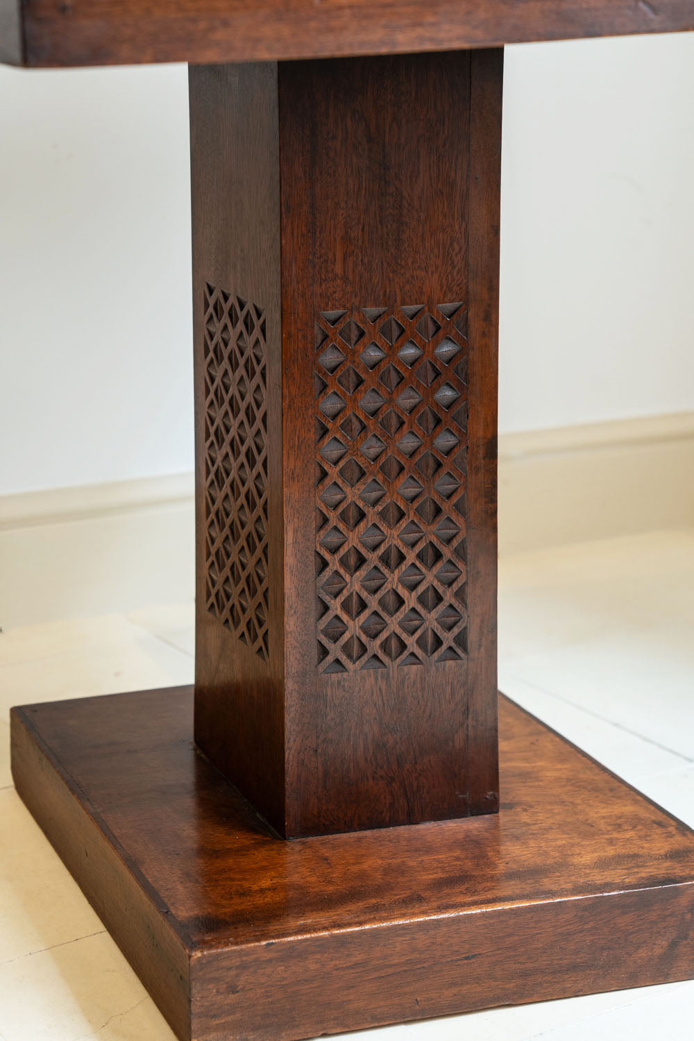 Art Deco side table with square top