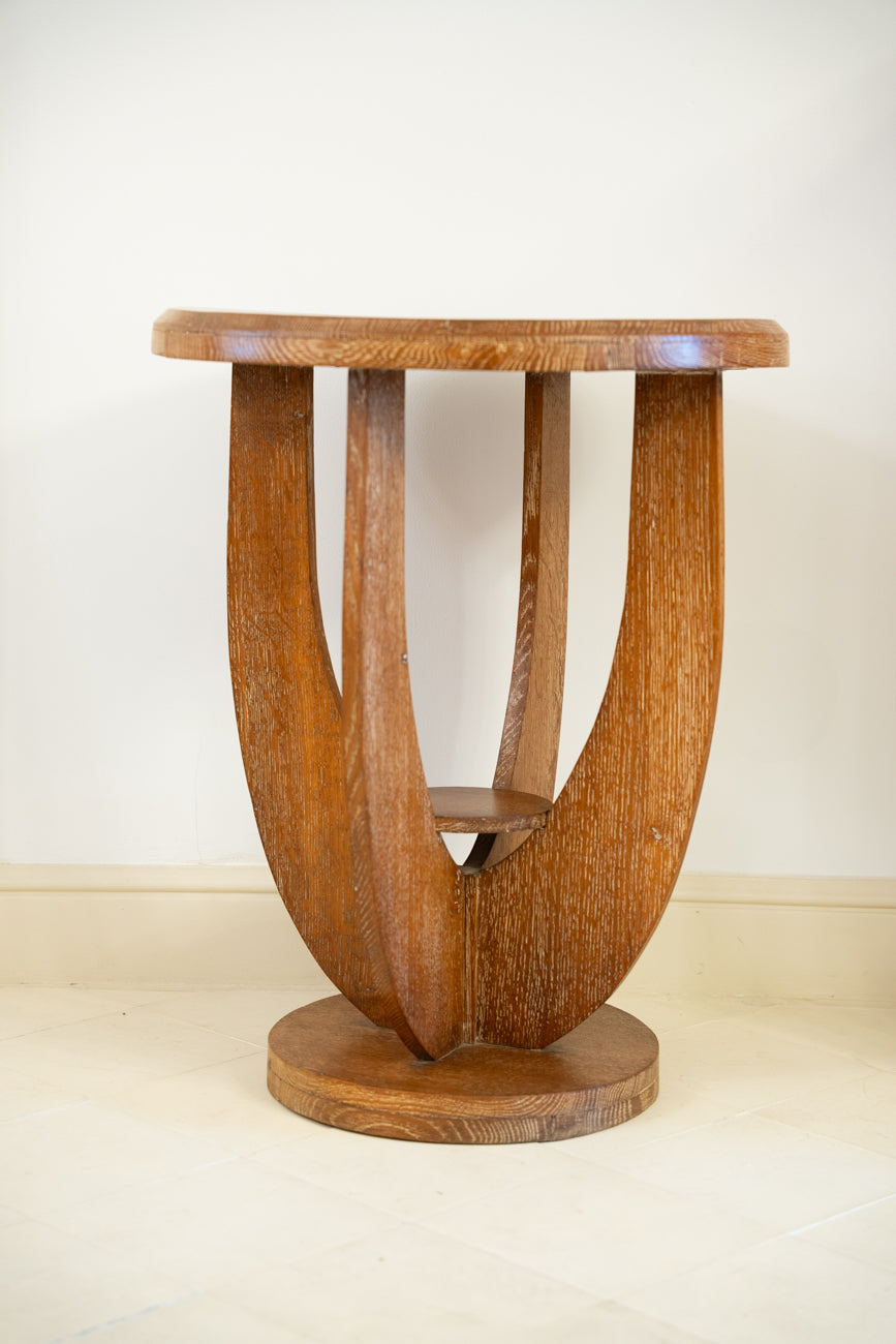 Mesa auxiliar de roble