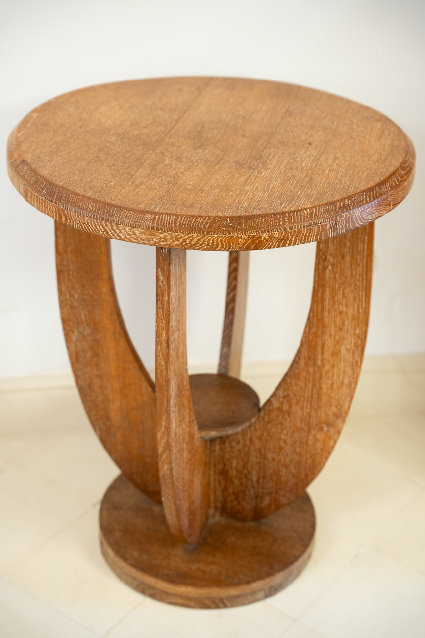 Mesa auxiliar de roble