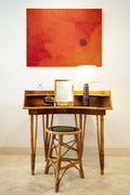 Bamboo and Formica dressing table