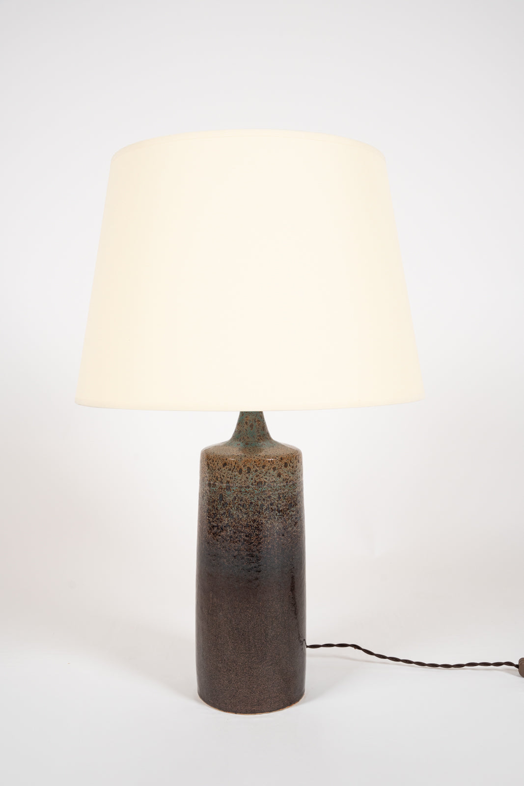 Tall table lamp in glazed ceramic