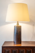 Tall table lamp in glazed ceramic