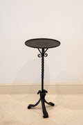 Black wrought iron Martini table