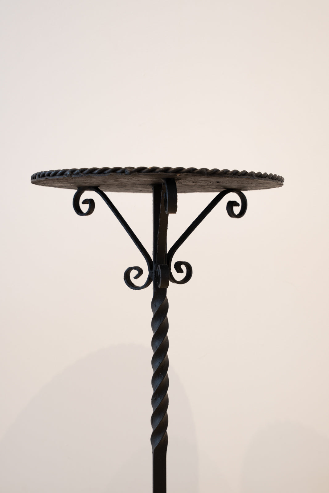 Black wrought iron Martini table
