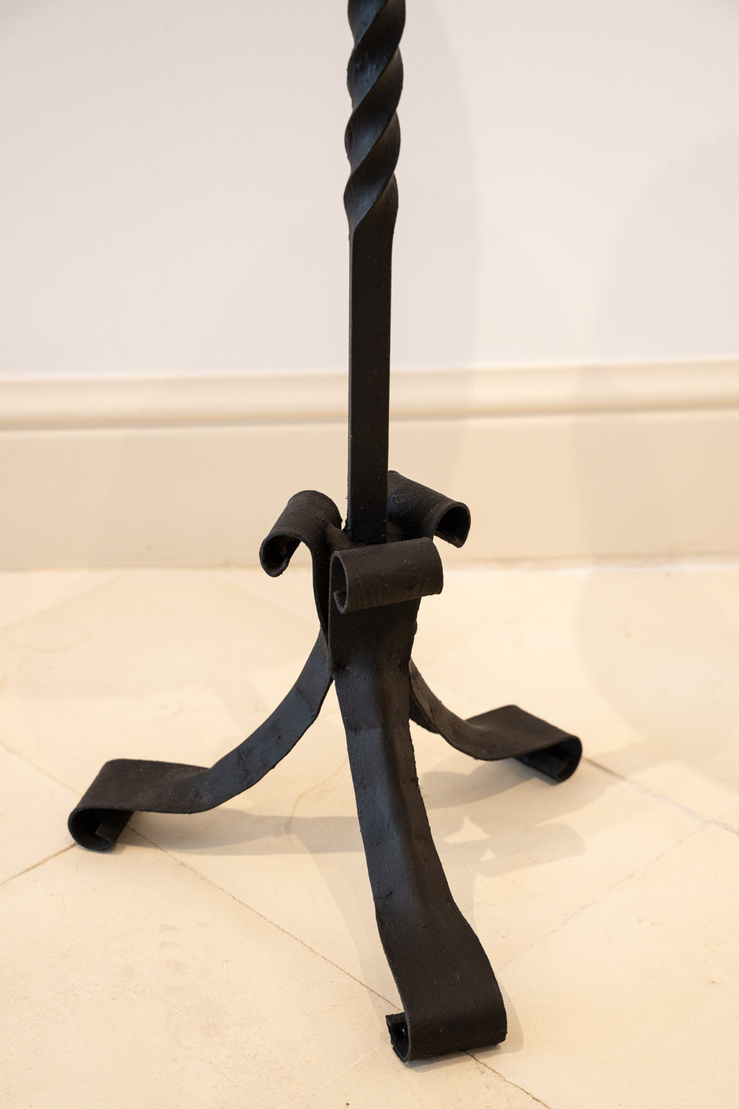 Black wrought iron Martini table