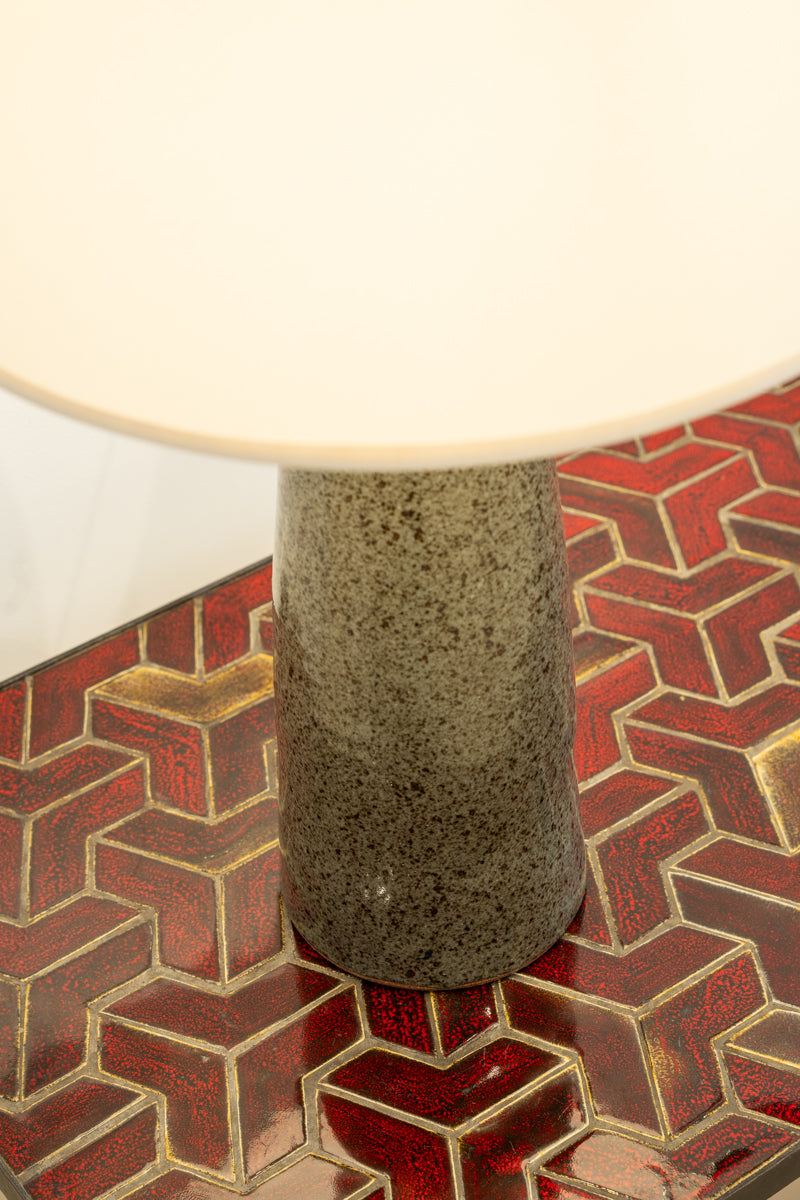 Glazed ceramic table lamp