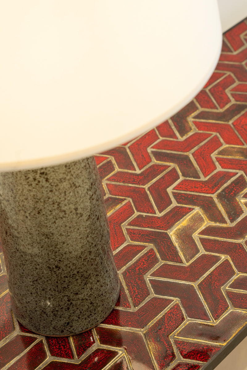 Glazed ceramic table lamp
