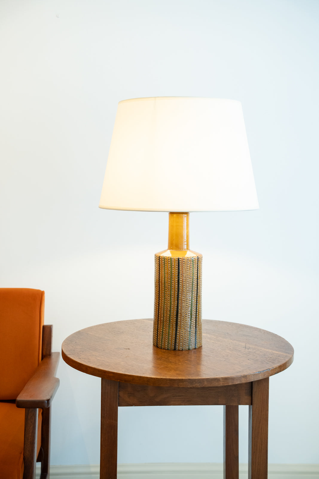 Lámpara de mesa de cerámica esmaltada