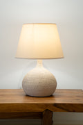 Round ceramic lamp