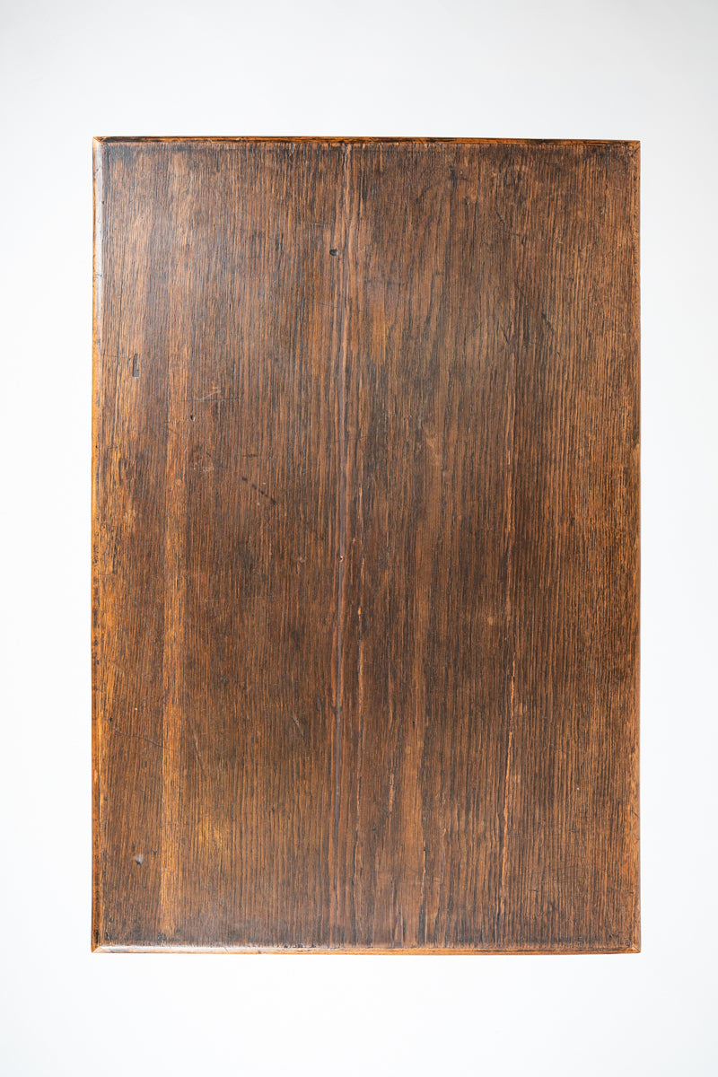 Small Art Nouveau oak console table