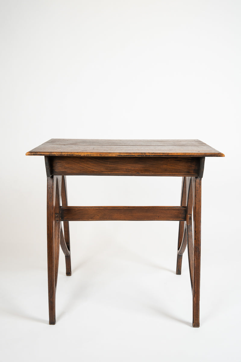 Small Art Nouveau oak console table