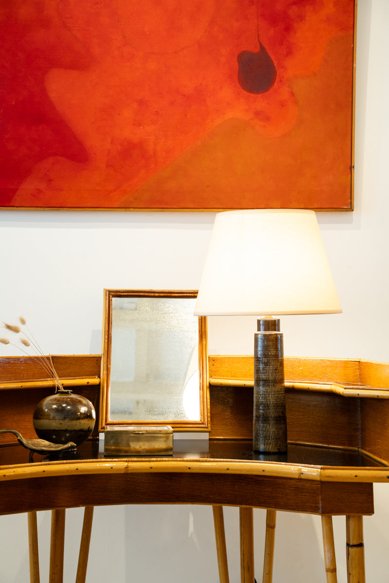 Lampe à poser en céramique émaillée