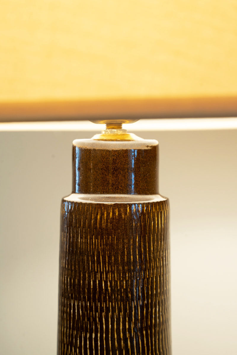 Lampe à poser en céramique émaillée