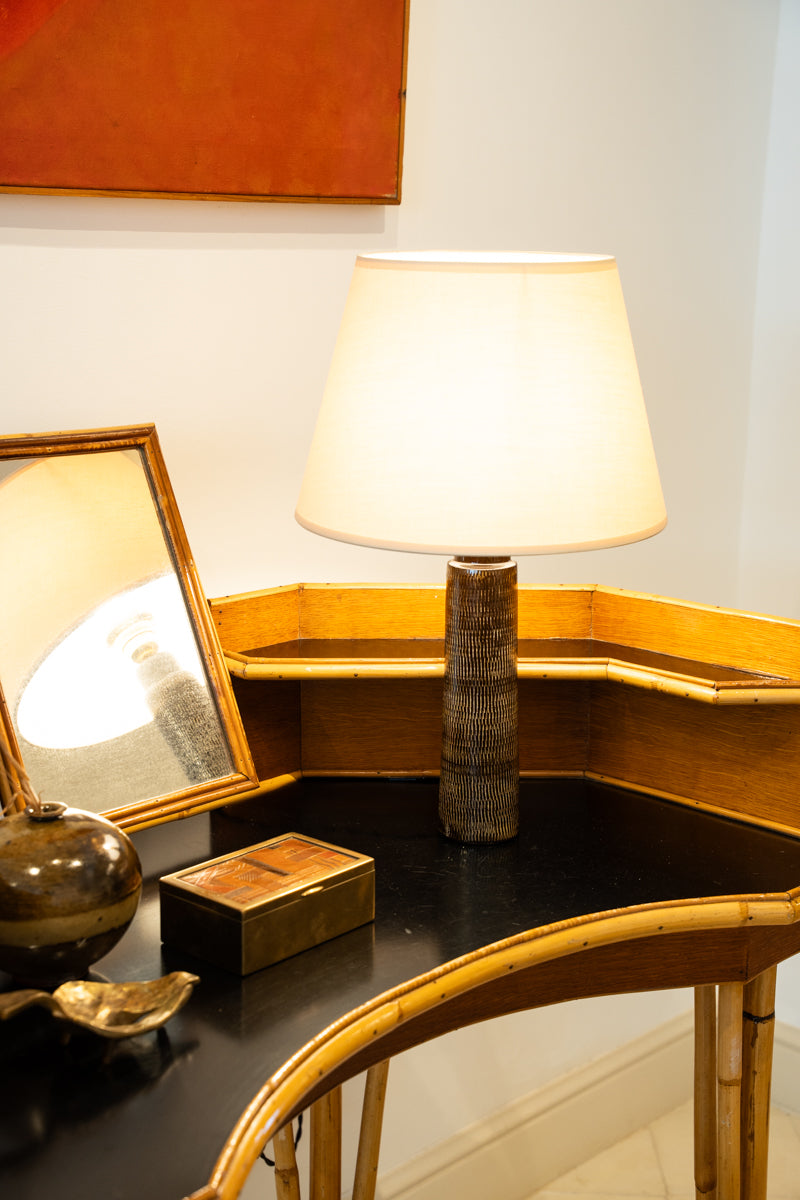 Lampe à poser en céramique émaillée