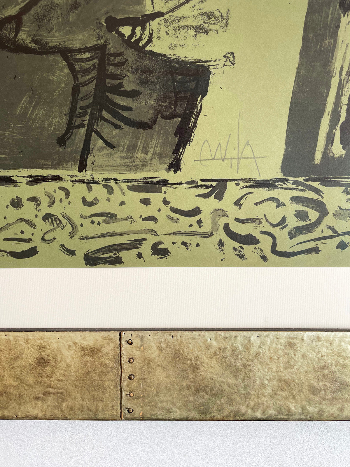 Grande lithographie de Wilfredo Lam
