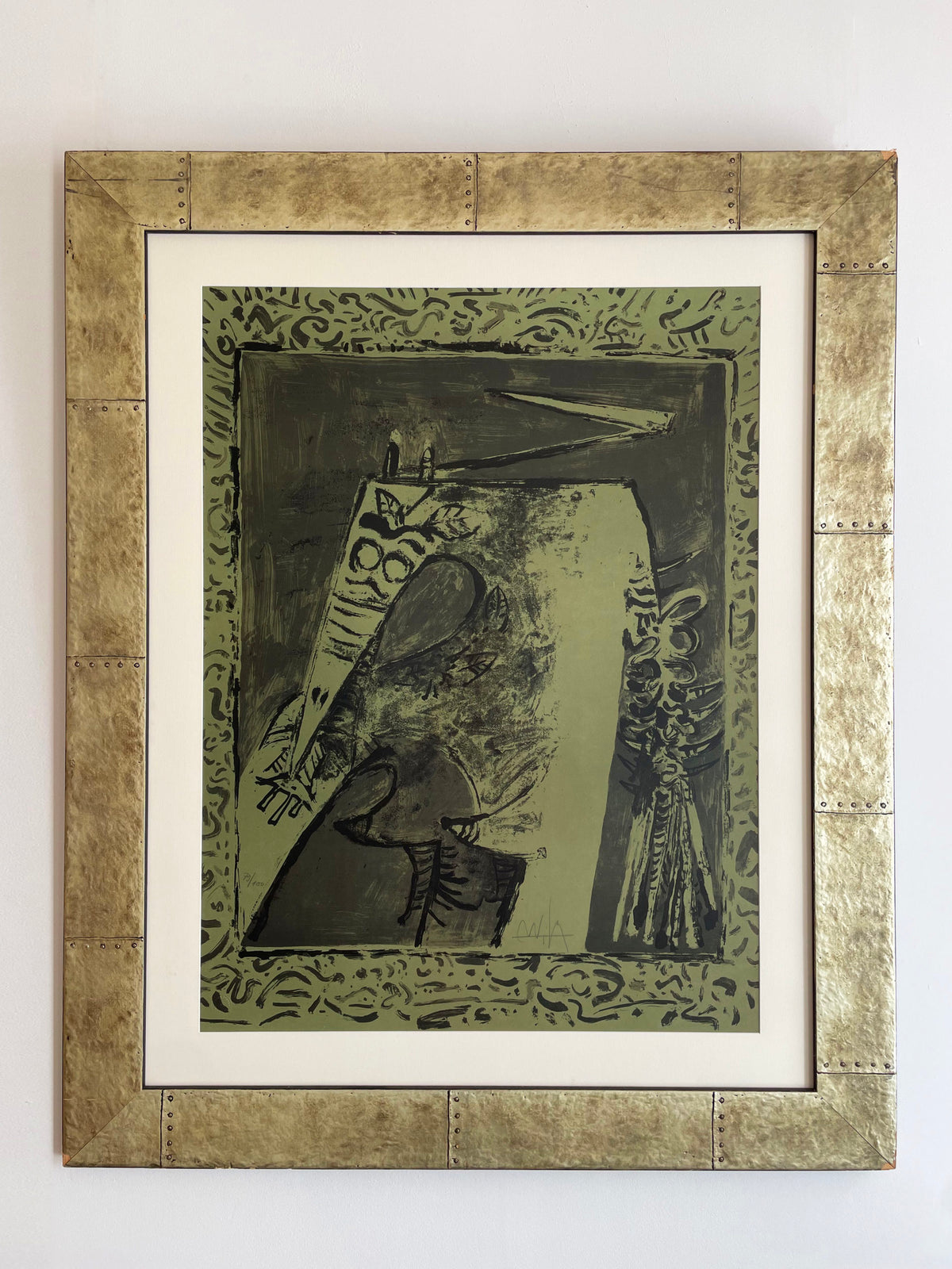 Grande lithographie de Wilfredo Lam
