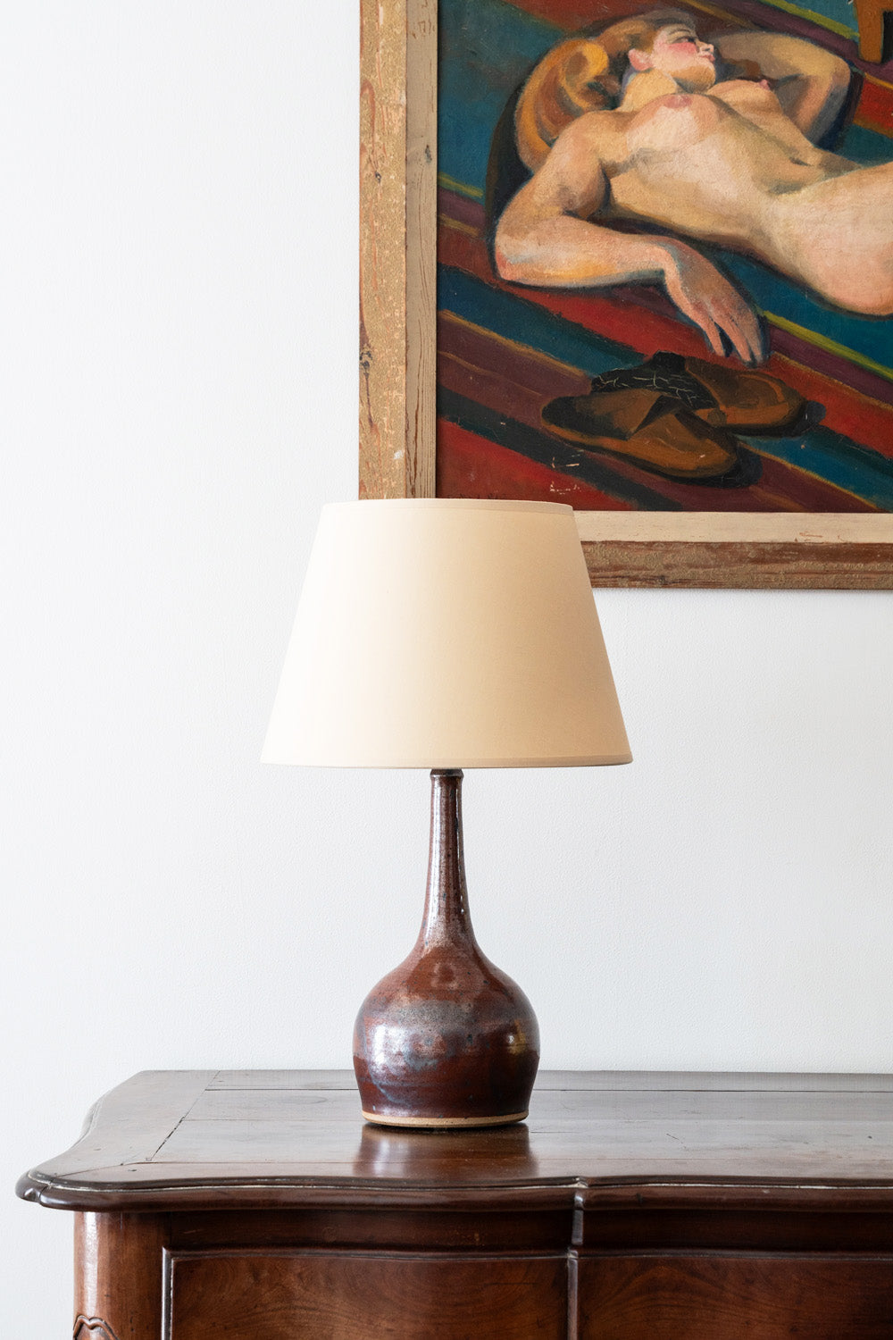 Lampe à poser en céramique émaillée