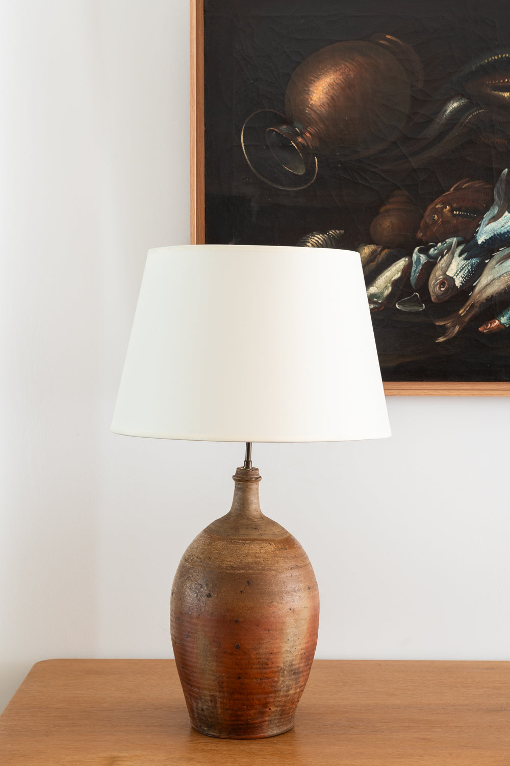 Lampe à poser en terre cuite