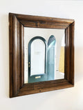Moulded beechwood mirror