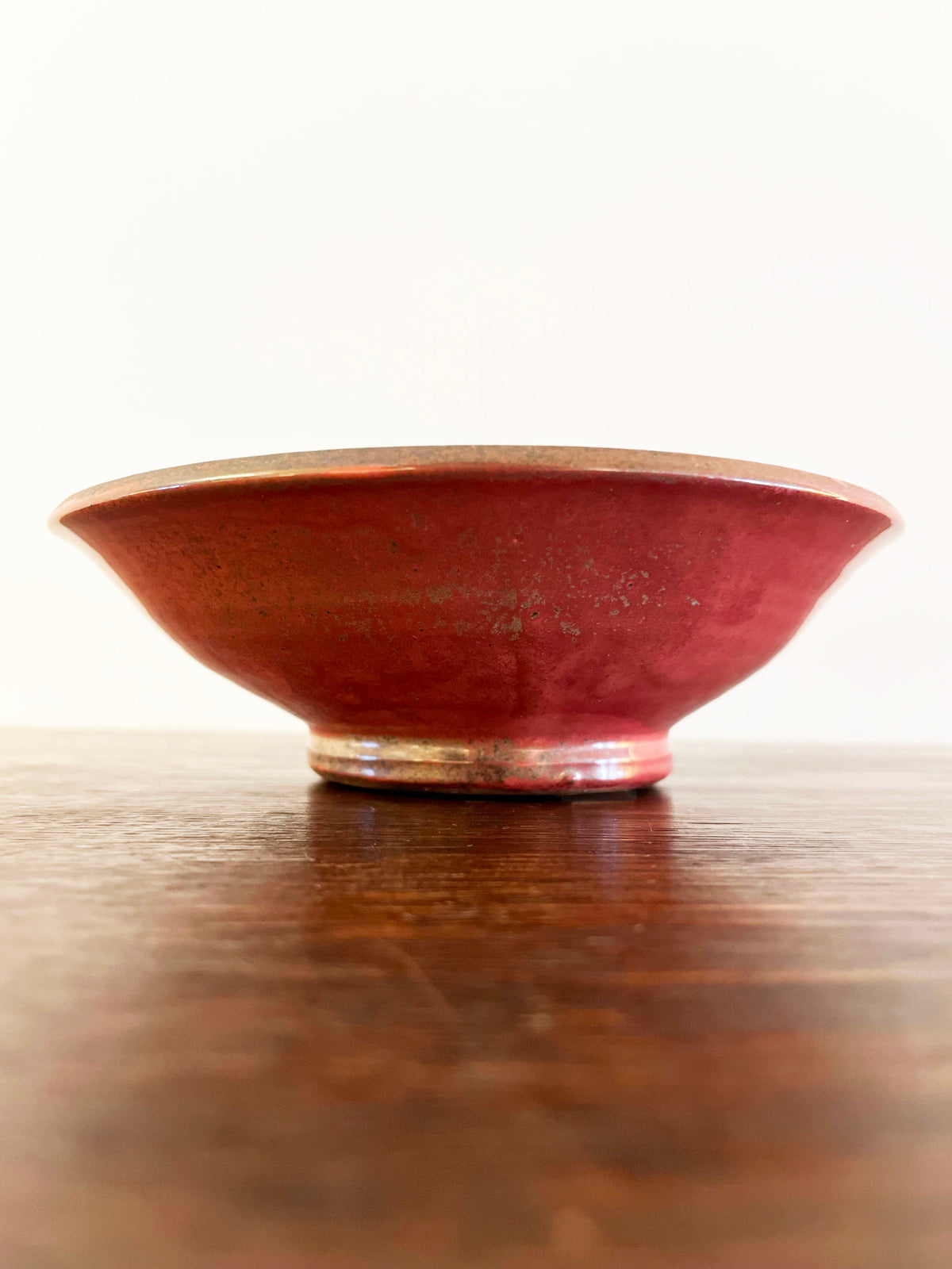 Glazed ceramic bowl showing a woman