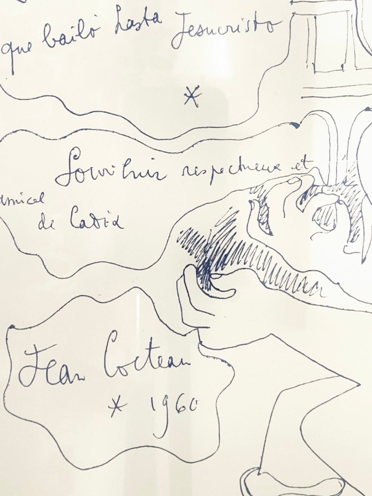 Lithographie Jean Cocteau