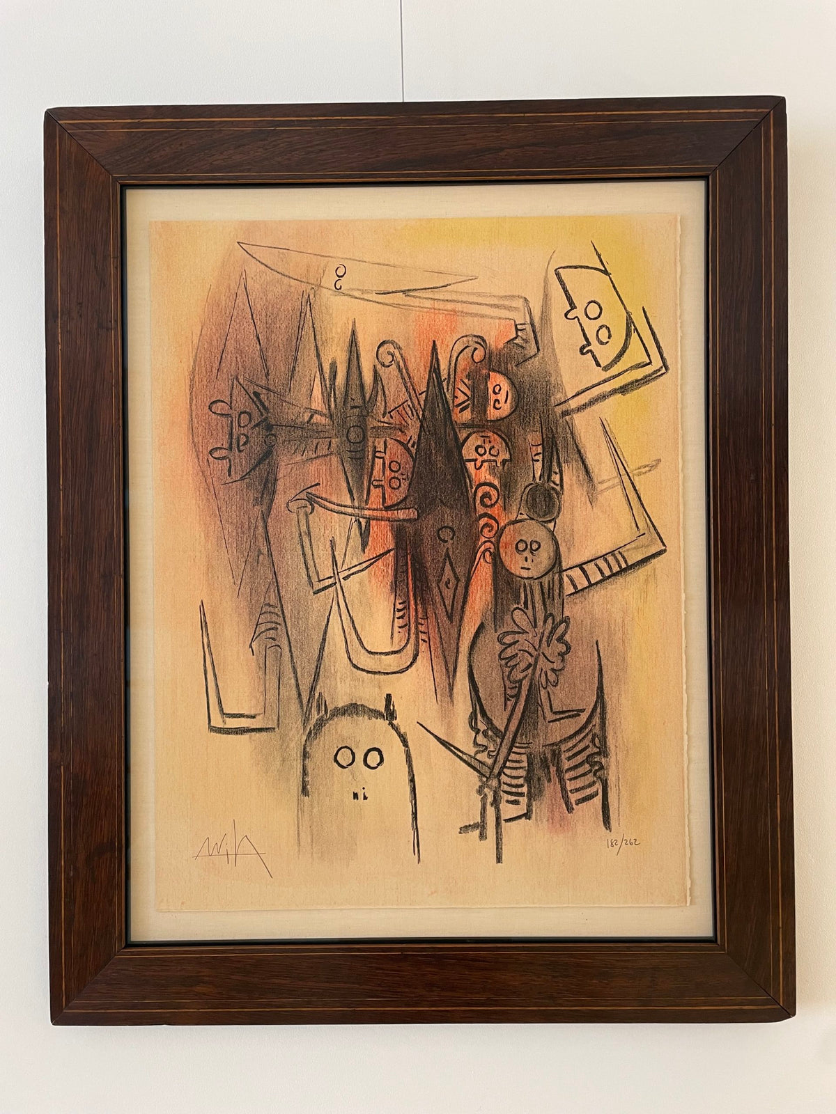 Litografía de Wilfredo Lam