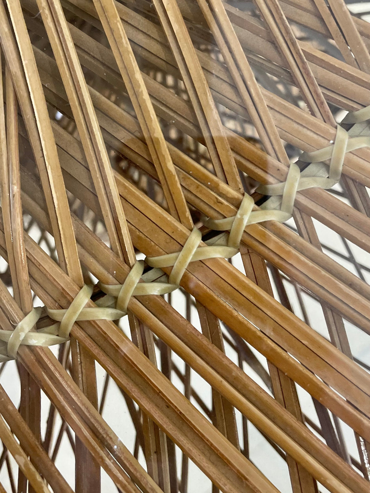 Woven rattan center or dining table