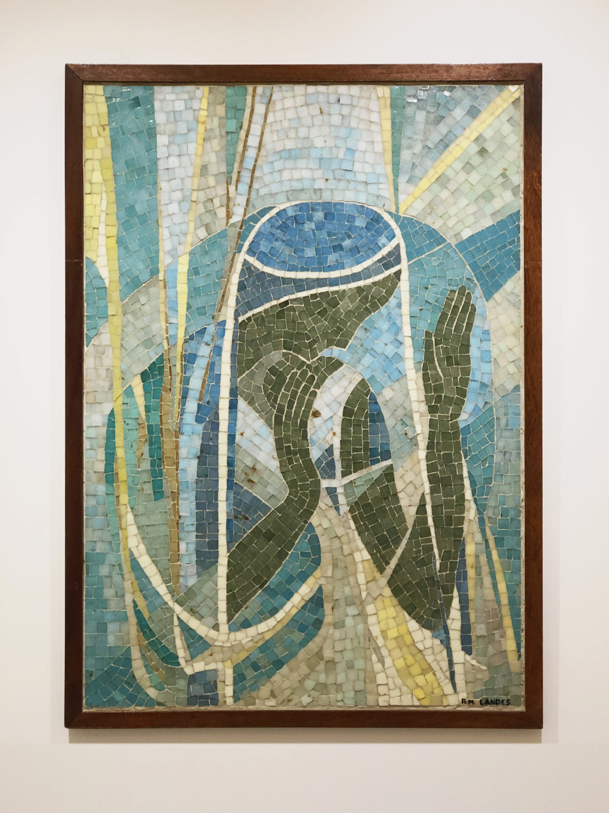 Panneau de mosaïque polychrome
