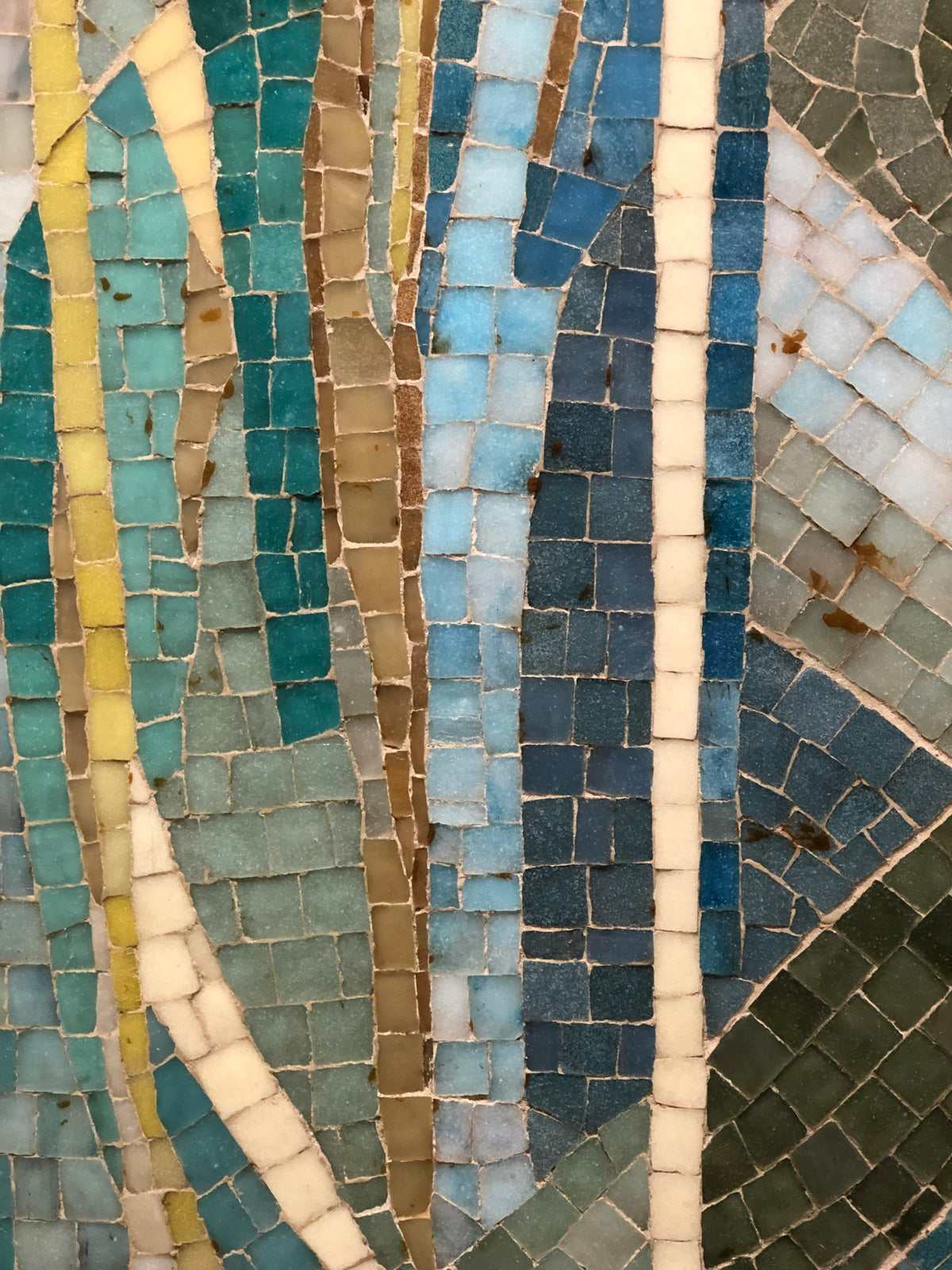 Panneau de mosaïque polychrome